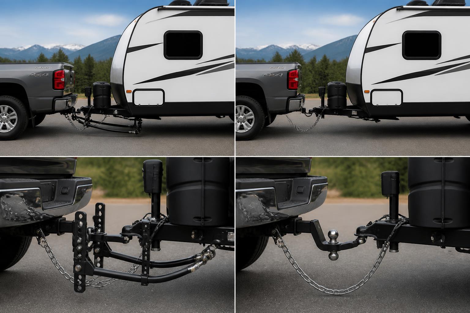 Illustration for: Hitch Setup: Weight Distribution vs. Standard