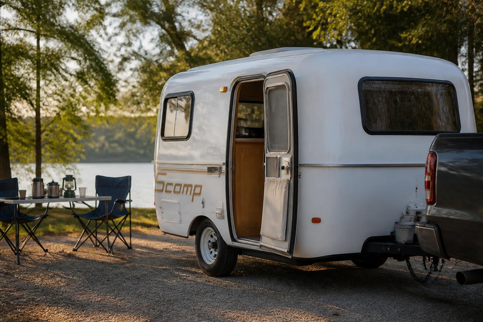 Illustration for: Scamp Models: Length, Weight, and Towability